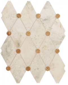 Нажмите чтобы увеличить изображение плитки Мозаика ROMBO WHITE