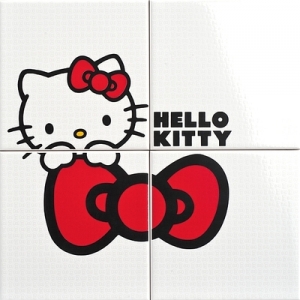 Нажмите чтобы увеличить изображение плитки Панно Hello Kitty Classic Cucu Red CP A/4