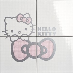 Нажмите чтобы увеличить изображение плитки Панно Hello Kitty Classic Cucu Pink CP A/4
