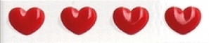 Нажмите чтобы увеличить изображение плитки Кайма Hello Kitty Classic List. Heart Red