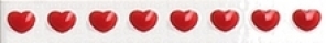 Нажмите чтобы увеличить изображение плитки Кайма Hello Kitty Classic List. Little Heart Red