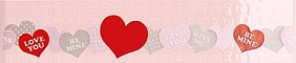Нажмите чтобы увеличить изображение плитки Кайма Hello Kitty List. Love Pink Mix2