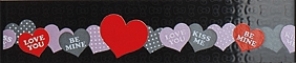 Нажмите чтобы увеличить изображение плитки Кайма Hello Kitty List. Love Black Mix2