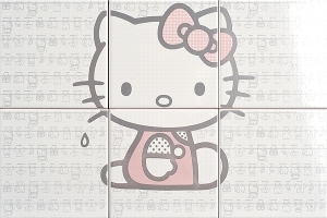 Нажмите чтобы увеличить изображение плитки Панно Hello Kitty Laundry Pink CP A/6 PZ.