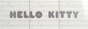 Нажмите чтобы увеличить изображение плитки Панно Hello Kitty Laundry Logo Grey CP A/3