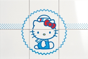 Нажмите чтобы увеличить изображение плитки Панно Hello Kitty Navy Sailor CP A/6