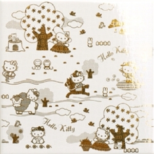 Нажмите чтобы увеличить изображение плитки Плитка Hello Kitty Toilepaper Gold