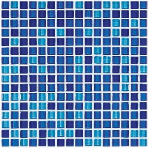 Нажмите чтобы увеличить изображение плитки Мозаика Crystal A N02 Azzurro Mix