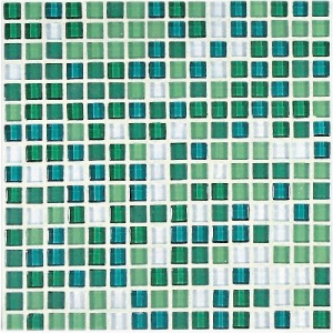 Нажмите чтобы увеличить изображение плитки Мозаика Crystal A N04 Verde Mix