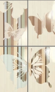Нажмите чтобы увеличить изображение плитки Панно Impronta Bliss Cream Butterfly