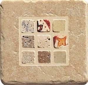 Нажмите чтобы увеличить изображение плитки Декор Stone Marble S&M Travertino Chiaro Inserto T