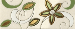 Нажмите чтобы увеличить изображение плитки Кайма Edilcuoghi Tiffany Listello Smeraldo Flowers
