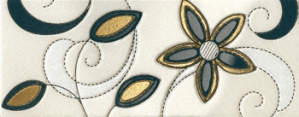 Нажмите чтобы увеличить изображение плитки Кайма Edilcuoghi Tiffany Listello Quarzite Flowers